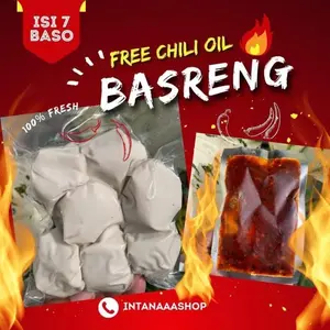 Basreng Mentah isi 7 + chili oil - BASRENG MENTAH