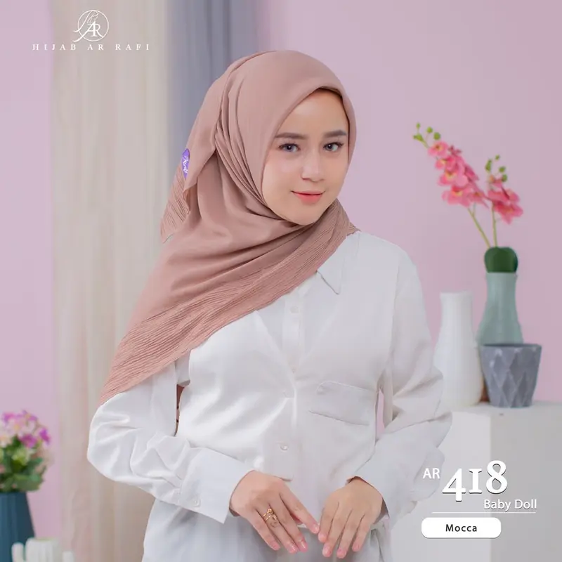 AR RAFI | Hijab AR 418 - Bahan Baby Doll 3