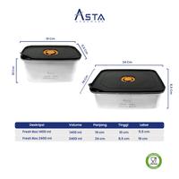 Gambar Asta Wadah Makanan Food Container Stainless Steel Tutup Seal Rapat dan Anti Bocor Peralatan Dapur - 1400 ml dari Asta Homeware Kab. Sidoarjo 5 Tokopedia