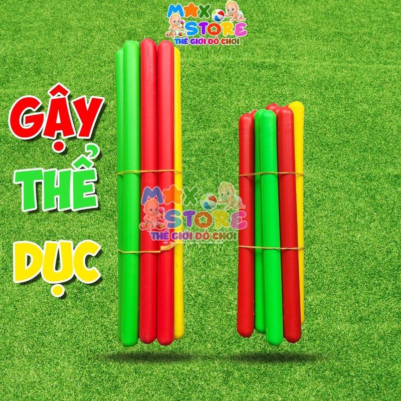 Gậy Thể Dục Nhựa các cỡ 30cm 40cm 50cm Cho Bé Và Cô Giáo Mầm Non ( Giá 1 chiếc) 0