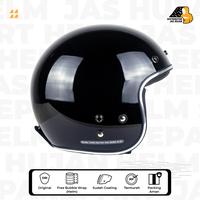 Gambar Helm Bogo List Chrome Black Glossy Custom - helm saja dari HelmPro Kota Bandung 4 Tokopedia