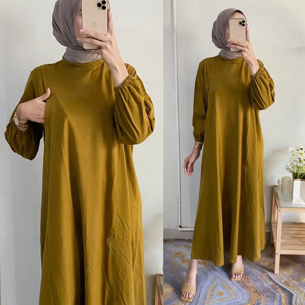 Bianca Dres Kaos Combed Busui Wanita