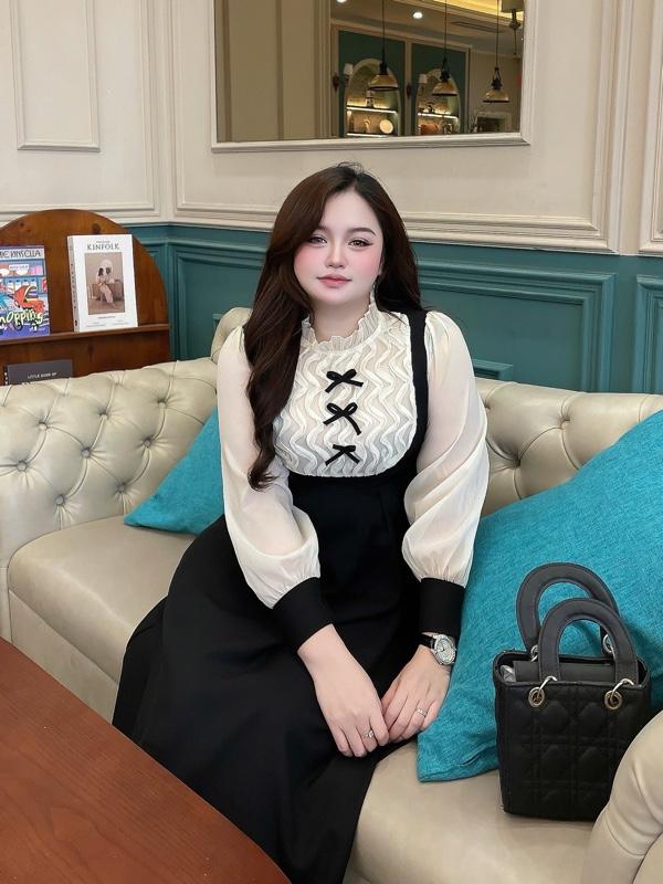 Product Introduction of Đầm dài sống nước 60-90kg L xl xxl chất ford tuyết Quỳnh như bigsize 11