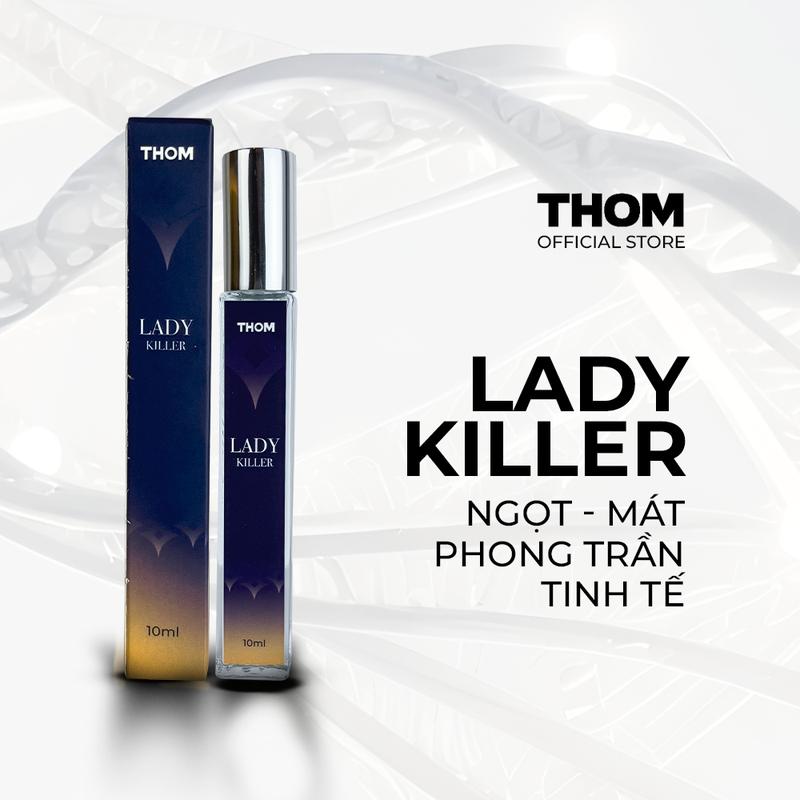  Tinh dầu nước hoa nam perfume LADY KILLER  10ml  - Ngọt mát Phong trần Tinh tế  kèm Box quà  - THOM VN Hàng chính hãng 