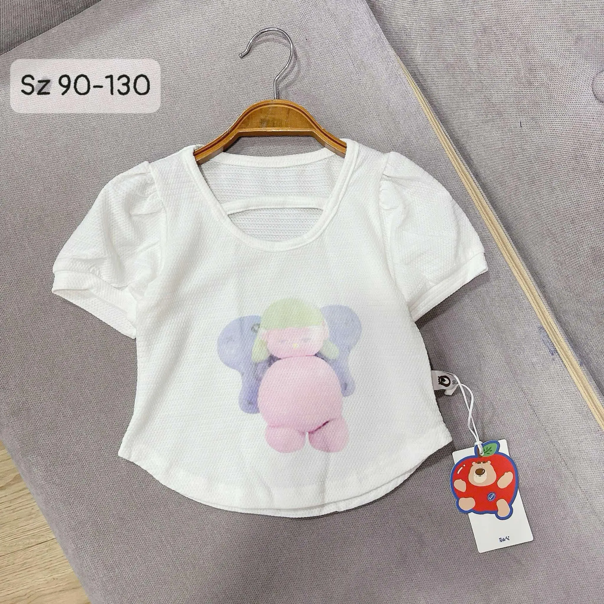 Áo trắng nhí (size 90-130)