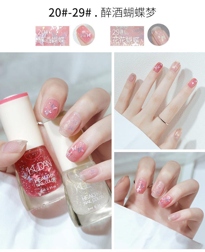 Product Introduction of Sơn Móng Tay Không Nướng, Nhanh Khô, Lâu Trôi, Không Lột, Không Thấm Nước, Màu Trắng, Không Rách 22