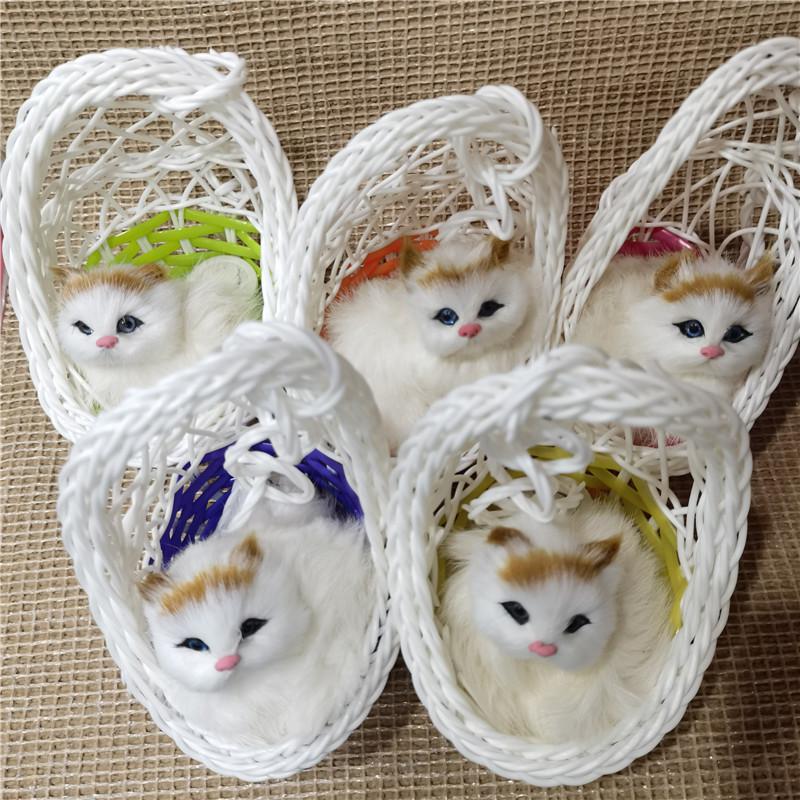 Giỏ Mèo, Quà Tặng Đồ Chơi Nóng Bỏng Mô Phỏng Động Vật, Có Tiếng Meo Méo 1