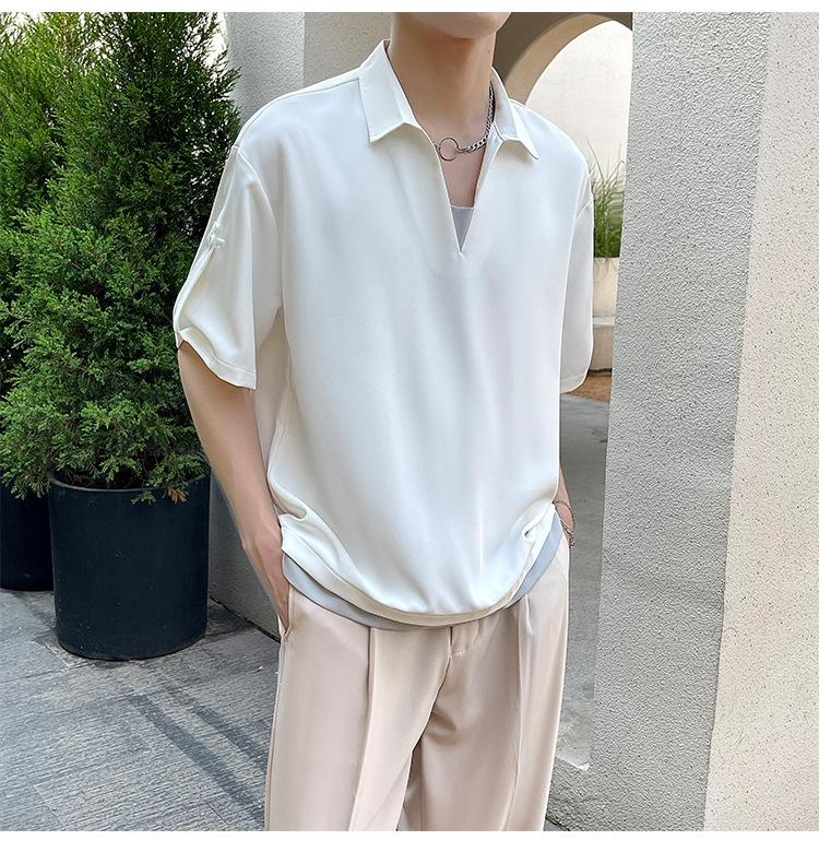Product Introduction of Men's Polo Shirt 2025 New Short Sleeve T-Shirt - Casual Collar Top for Men, Trendy & Breathable, Wholesale Bulk Discount 15