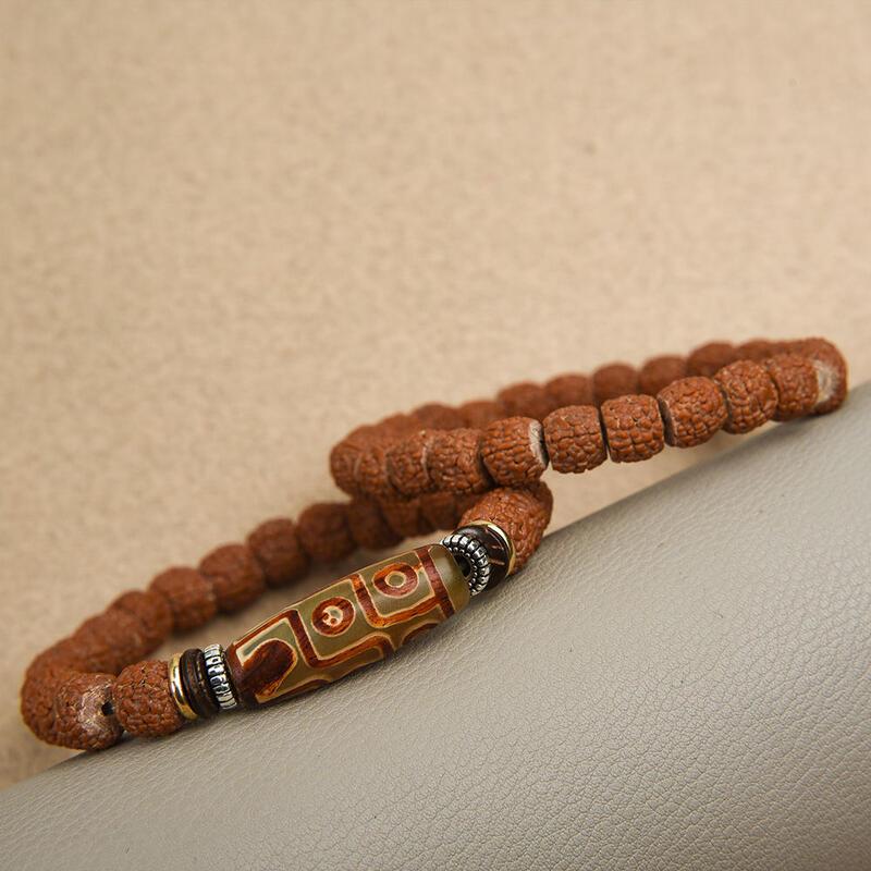 Product Introduction of Nature Vra Bodhi Rudraksha Men Meditation Mala Bead Bracelets for Women Jewelry New Prayer Tibetan Buddhism Bracelet 5