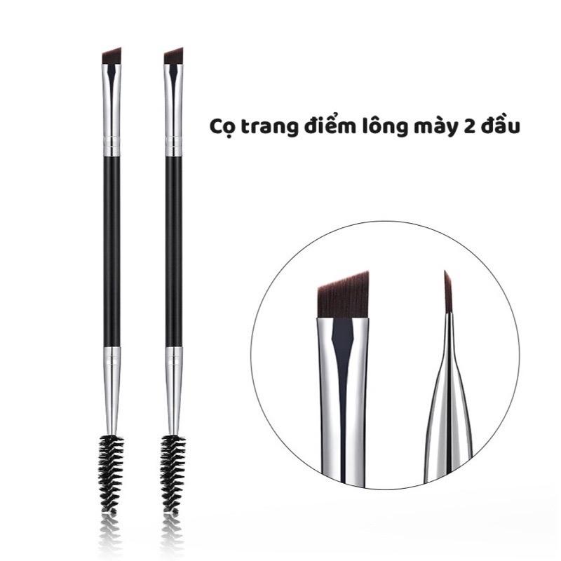 Cọ trang điểm lông mày 2 đầu tiện lợi, tém và chuốt mày