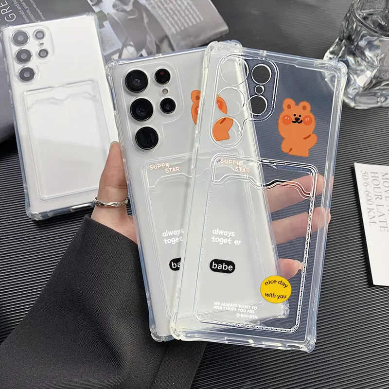 Card Holder Phone Cases for Samsung A55 Case Samsung A15 A05 A05S A54 5G A06 A16 A14 A53 A24 A13 S24 FE S22 S24 S23 Ultra A12 A03 A23 A34 A35 A25 A32 A22 A50 A30 S21 FE Wallet Cases Colorful Painted Protective Phone Skin Shockproof Bag 5