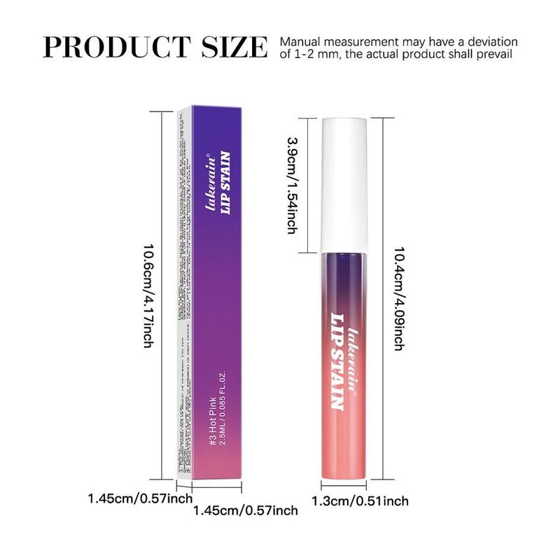 Long-lasting Peel-off Lip Stain Set, 3 Counts/set High-pigment Moisturizing Lip Stain, Easy To Apply and Remove, Ideal for All Skin Tones, Valentine's Day Gift, Gifts for Girlfriend 1