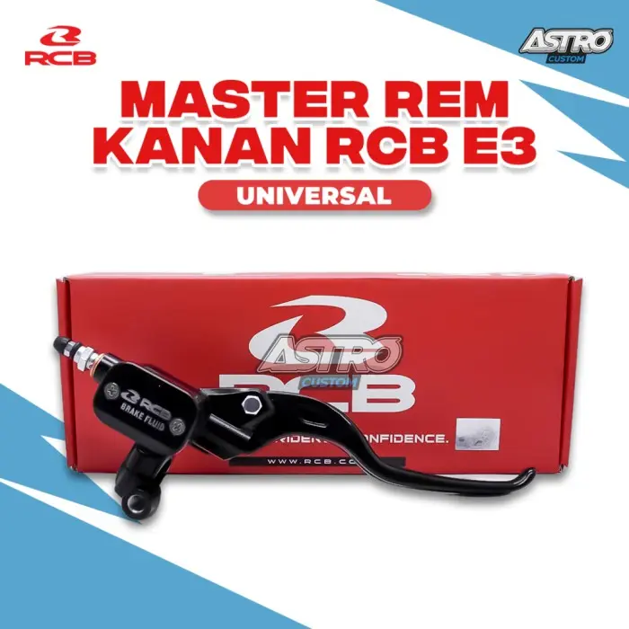 Master Rem RCB Kanan E3 14 MM Handle Rem Kiri E2 Vario 125 150 Beat Fi ESP Scoopy Fi Prestige ESP Beat Deluxe Genio Racing Motorcycle Matic Rem Tromol - 01BP039B 0