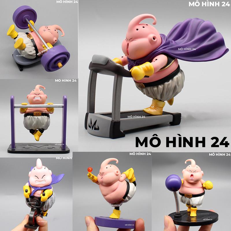  figure Mô hình nhân vật Majin Buu ma bư béo mập tập luyện gym boxing thể thao dễ thương anime dragonball 7 viên ngọċ rồng 
