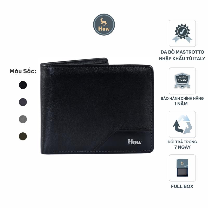   Ví Khắc Tên  Ví Da Nam Đựng Tiền Cao Cấp How HN35 Wallet Hình Chữ Nhật 