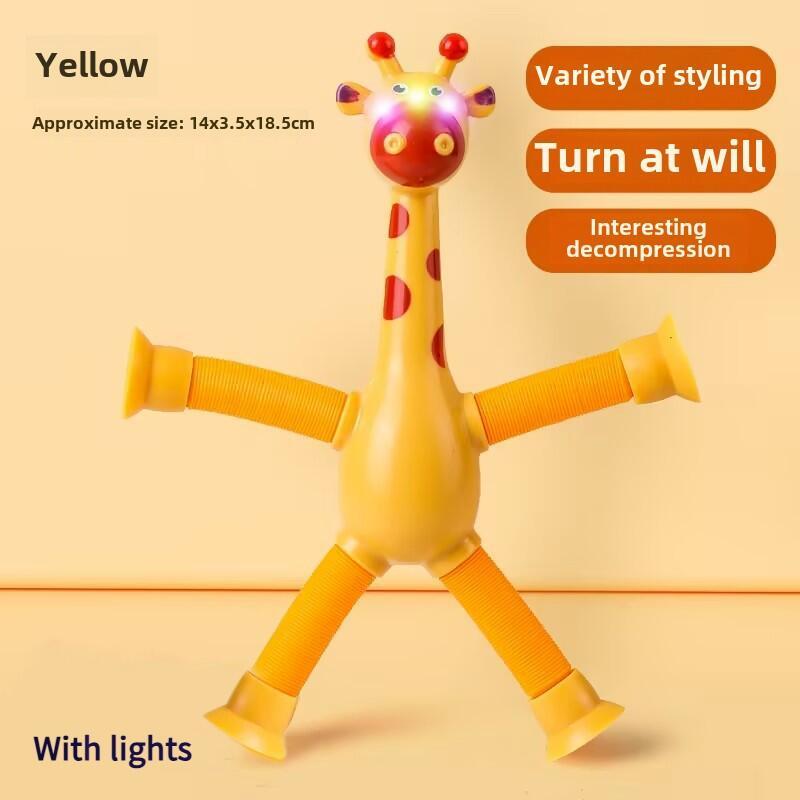 Suction Cup Giraffe Variety Telescc Children'S Educational Stress Relief Pinch Fun Girl Internet Celebrity Popular Small Toy 1