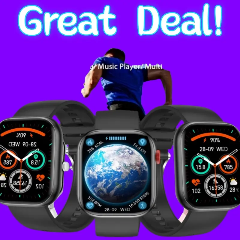 Stay on top of your health with this smartwatch. It offers reliable health monitoring features like heart rate tracking and sleep analysis, helping you maintain a balanced lifestyle.