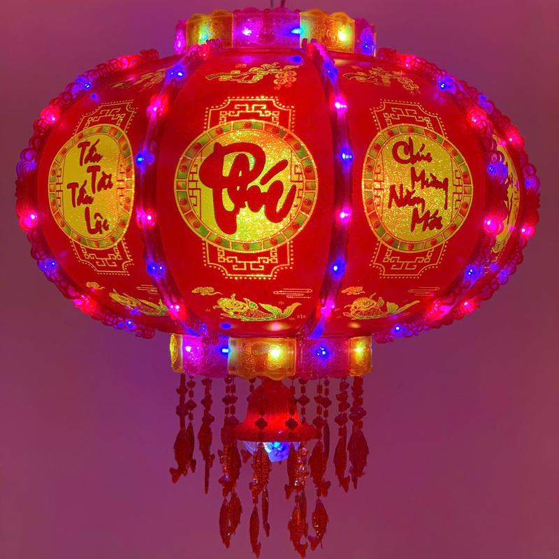 Đèn Lồng Cầu Điện Chữ Phúc Cầu Điện Trang Trí Tết 2025 Mẫu Mới LED Polycarbonate 30W 220V Sang Trọng Hiện Đại Chất Liệu Bền Bỉ Thiết Kế Độc Đáo