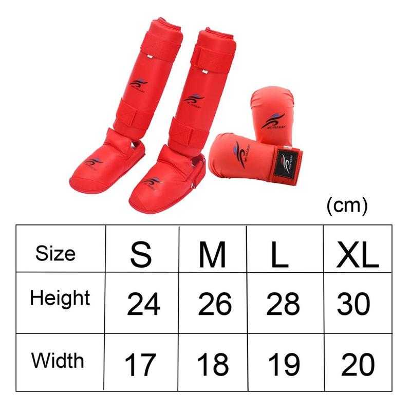 Product Introduction of Boxing Gloves Shin Guards Punching Gloves Comfortable Taekwondo Sparring Gear Set for Mma Sparring Karate Muay Thai Taekwondo 0