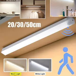 Lampu Sensor Gerak Magnetic Motion Sensor Lampu Stick Panjang LED/Lampu tidur LED tombol multifungsi lampu belajar lampu lemari