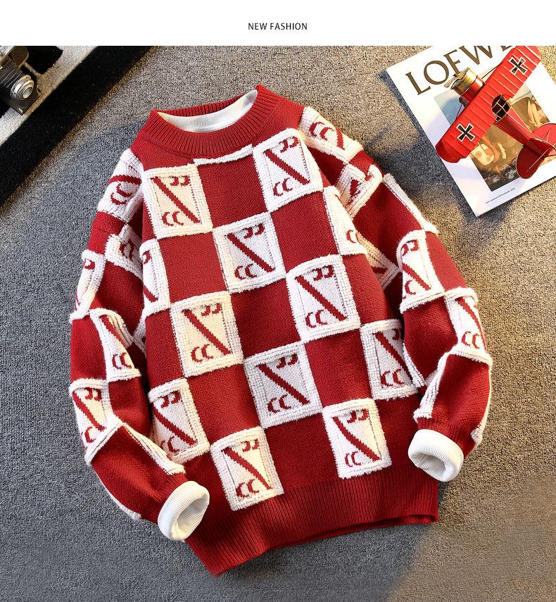 Product Introduction of Senma Group GLM Autumn and Winter New Youth Students Warm-Keeping Thick Loose Trendy Pullover Sweater Men's Coat Women 25