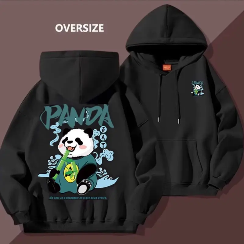 ÁO HOODIE UNISEX NAM NỮ PANDA CÓ BIGSIZE TỪ 35kg đến hơn 100kg CHẤT NỈ DÀY MỊN CAO CẤP- ÁO KHOÁC CHUI TAY DÀI FORM RỘNG OVERSIZE Menswear 0