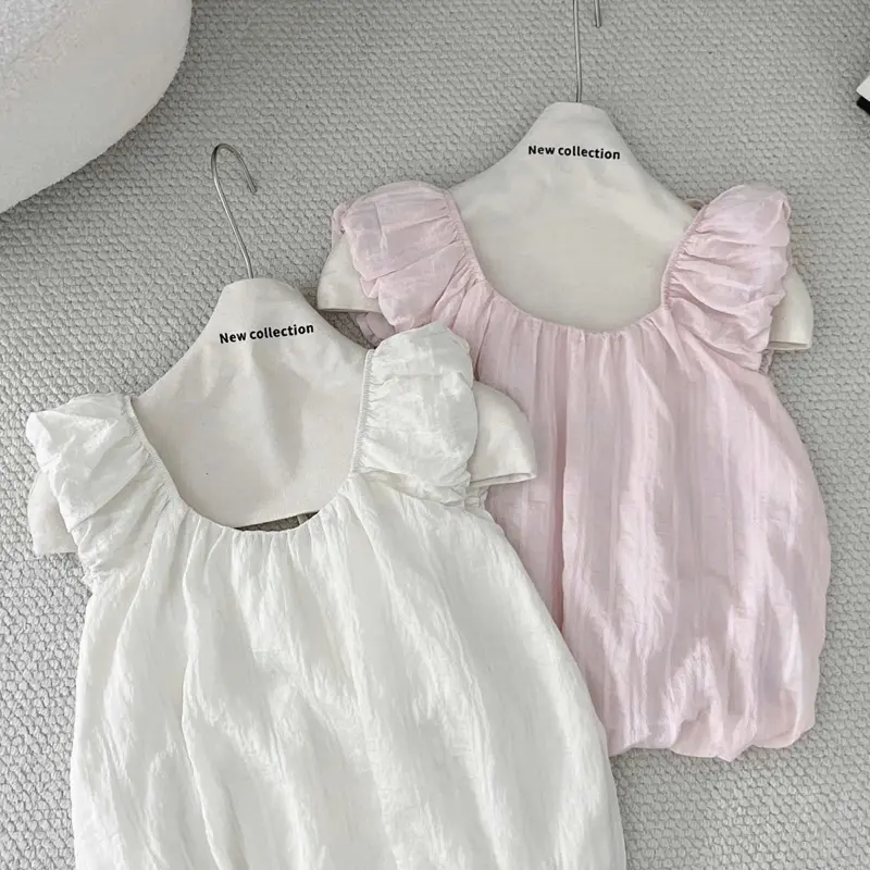 ÁO TƠ NHĂN TAY BÈO / thiết kế tay bèo tạo cảm giác mềm mại, trendy / áo hai dây / áo cổ tròn / áo voan tay bèo / dễ phối đồ, mát mẻ thoải mái