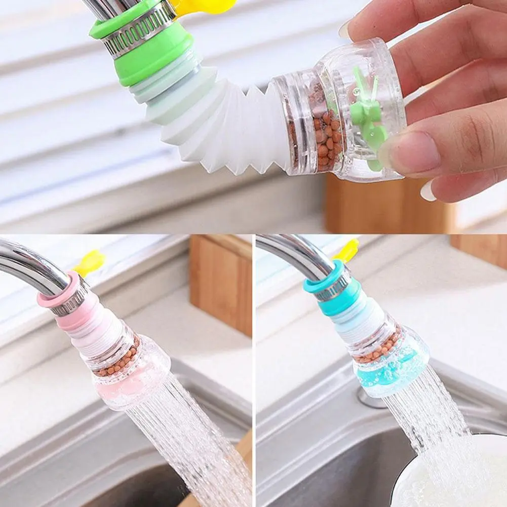 Faucet Extender Splash Proof Shower Nozzle 360 ° Rotary Nozzle Water Extender Telescopic Q3V3