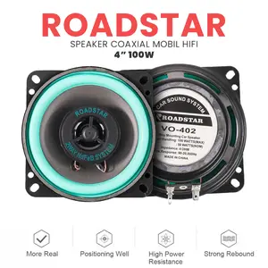 Speaker Coaxial Mobil HiFi 4 Inch 50 - 100W minimalis