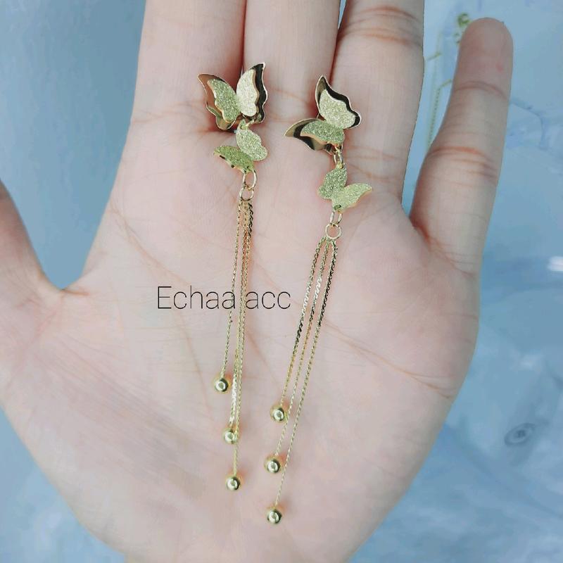 Anting Titanium Kupu Boba / Anti Luntur dan Karat 0