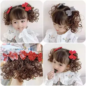 JEPITA WIG ANAK HAIR CLIP CURLY JEPITAN RAMBUT PALSU ANAK PEREMPUAN