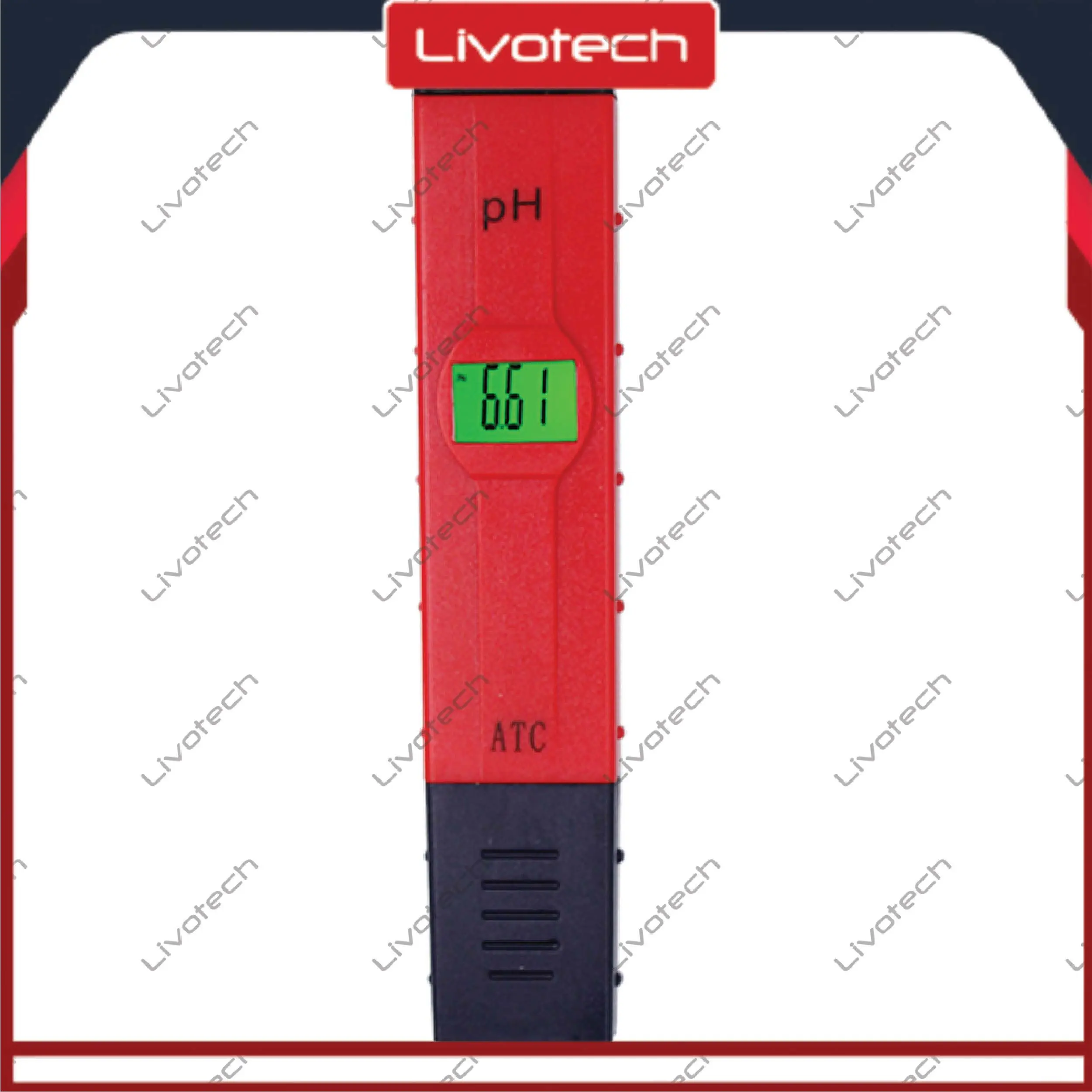 LIVO pH Meter 2 Digit + ATC + Backlight PH-2011 Alat Ukur Kadar Asam / Keasaman (pen type)
