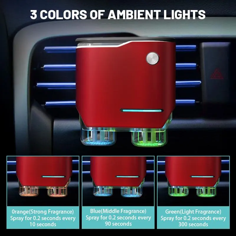 USB Rechargeable Car Air Freshener, Automatic Spray Aromatherapy Machine, Car Air Freshener, Home Fragrance Machine, Home Appliances 8