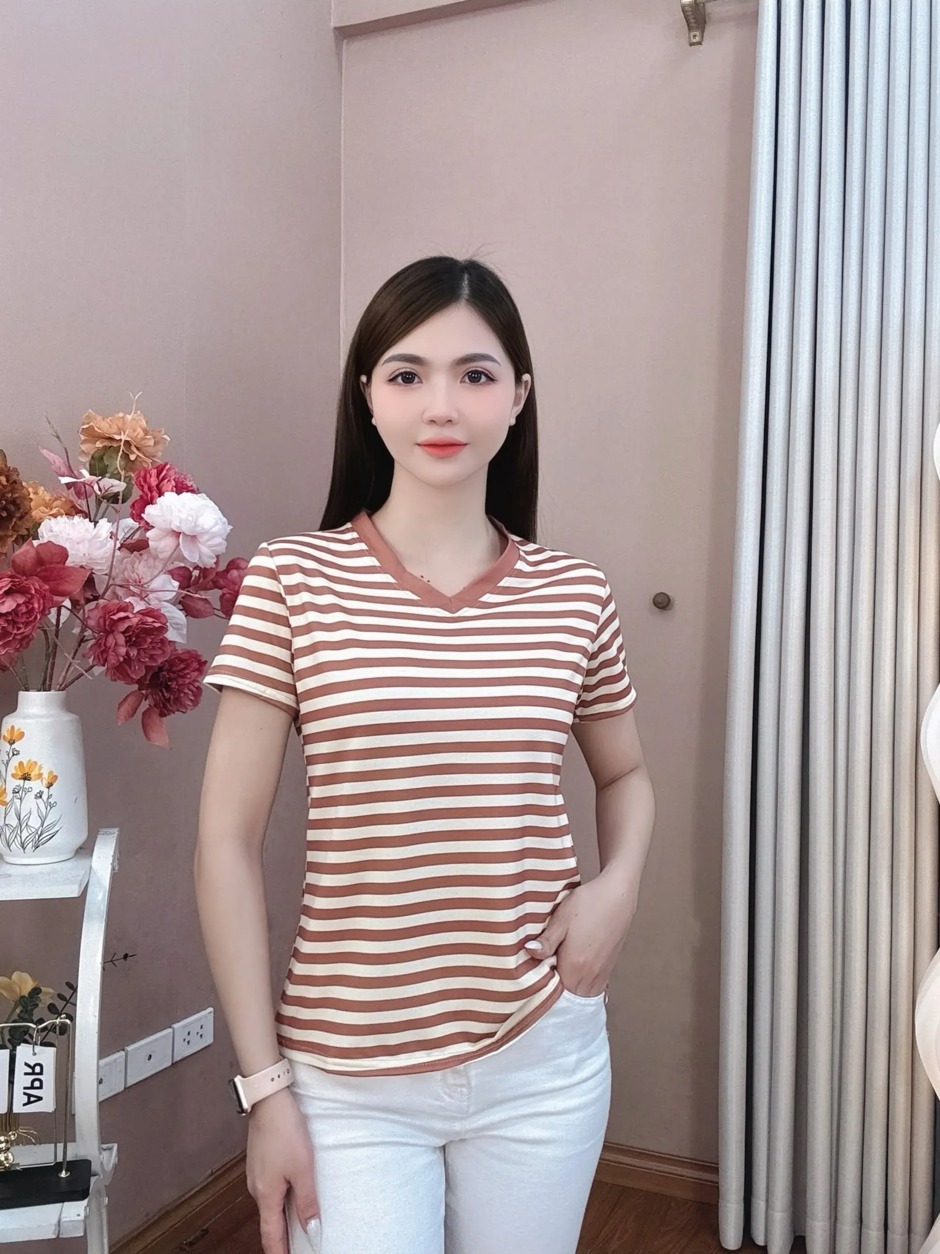 ÁO THUN NỮ, A10 ÁO NỮ CỘC TAY LOUDRA SHOP