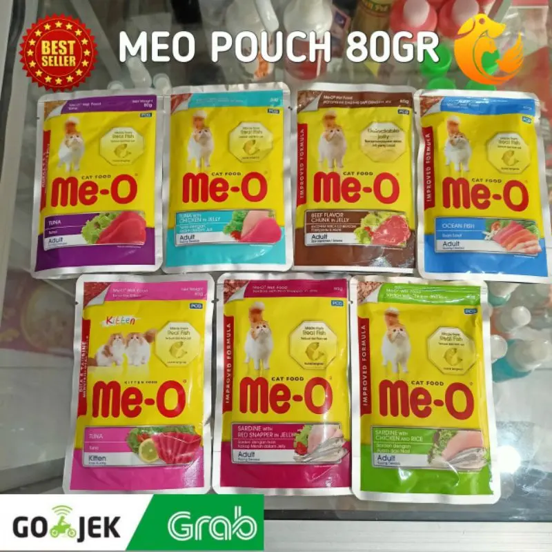 Meo pouch 80gr All varian Wetfood makanan basah kucing 0