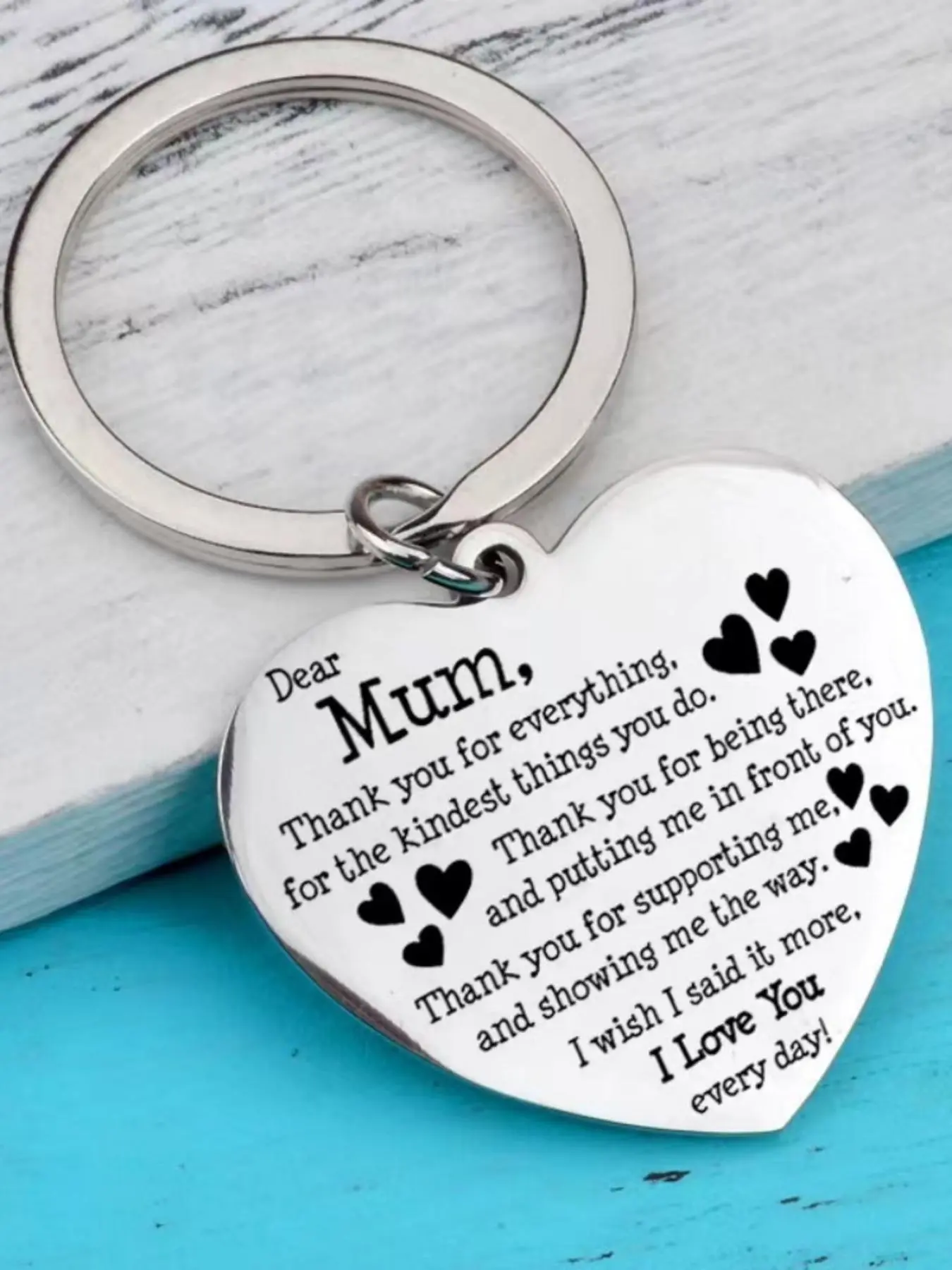 Fashion Letter Pattern Slogan Metal Keychain, Stainless Steel Keychains for Women, All-match Fashion Accessories for Daily & Party Decoration, Birthday Gifts