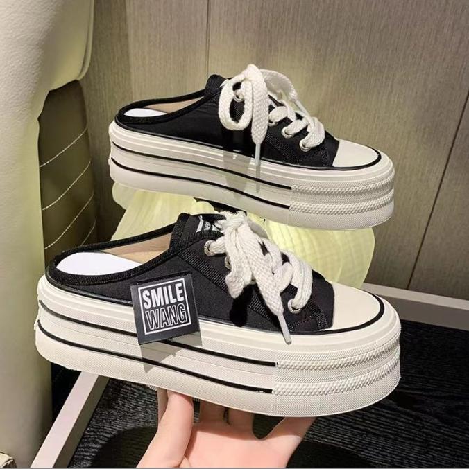 giày đạp gót nữ hot trend 2024 B11 DéP Cao Su Shoes Women