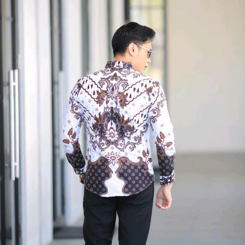 MOTIF AANTASENAA KEMEJA BATIK PRIA LENGAN PANJANG FULL FURING PREMIUM 1