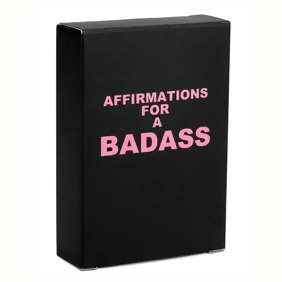Affirmations for A Badass Card Game, 1 Box Card Game, Funny Card Game for Women, Perfect Gift for Women, Christmas Gift, Stocking Fillers