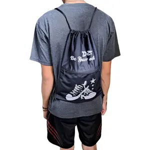 Tas Ransel Olahraga Stringbag Tas Serut Pria