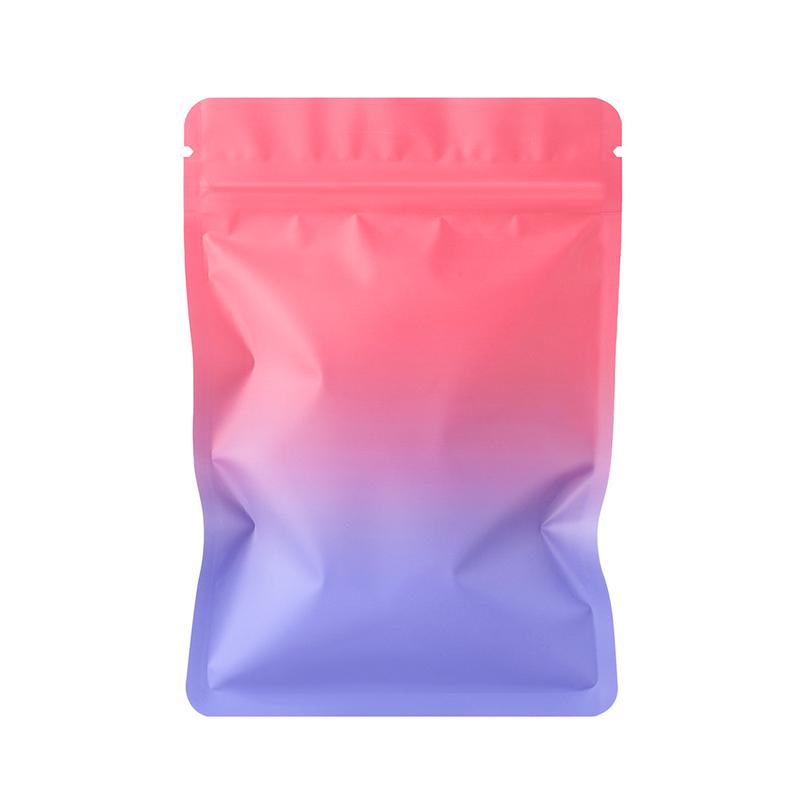 100 chiếc Túi mù hai mặt, Lì Gradient xanh lam và xanh lá cây, Túi Ziplock, Nhãn dán INS, Túi quà tặng bất ngờ, Đóng kín, Bao bì nhôm nhựa Chống Bụi 4