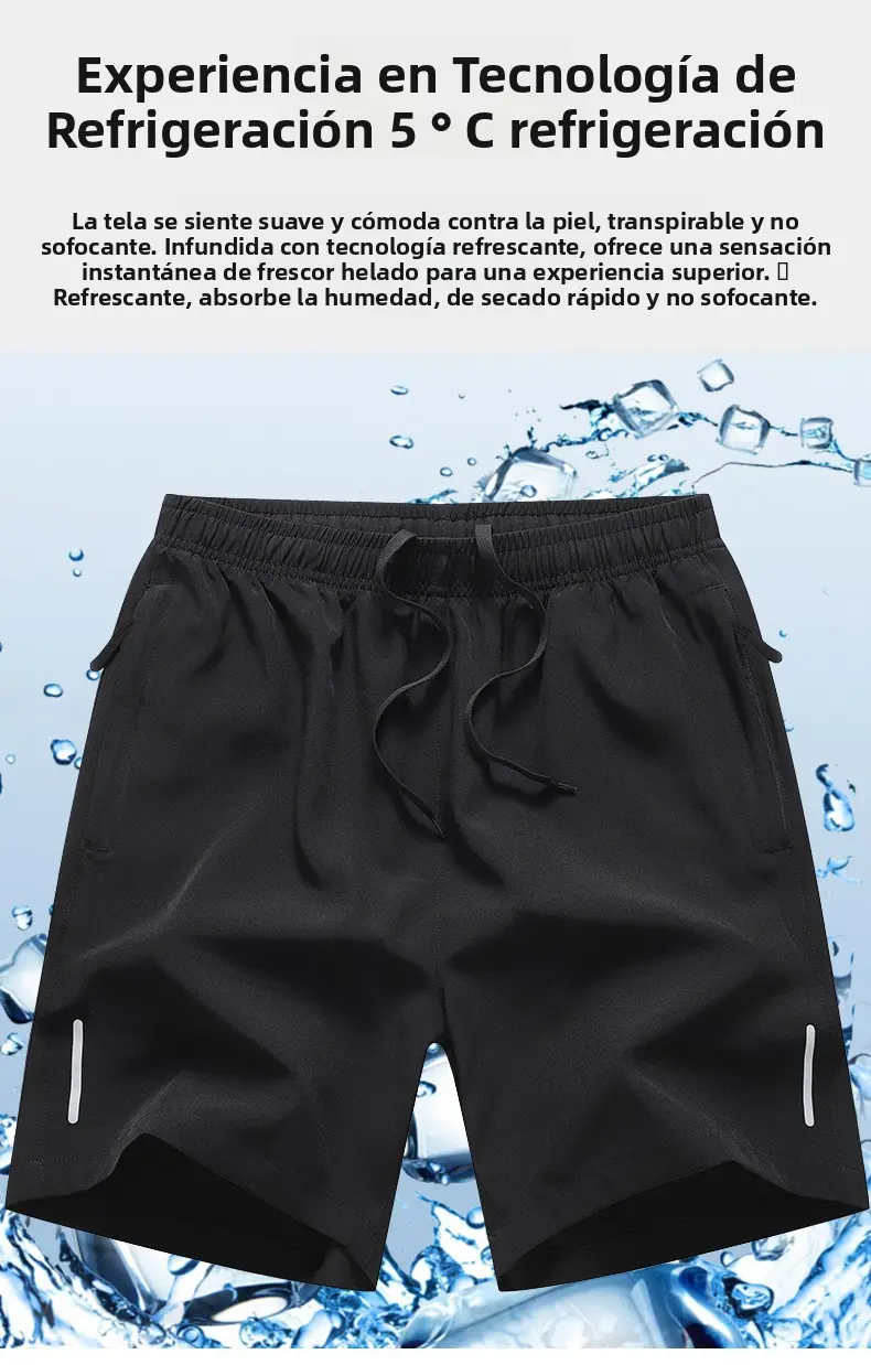 4 Piezas Pantalones Cortos Deportivos para Hombre Tallas XXS-3XL Secado Rápido con Bolsillo con Cremallera - Foto 12