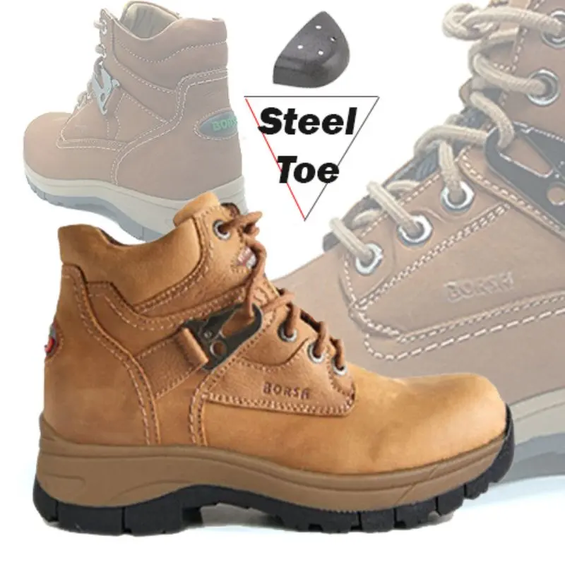 SEPATU BORSA WILDBULL SAFETY - PREMIUM LEATHER SAFETY BOOTS
