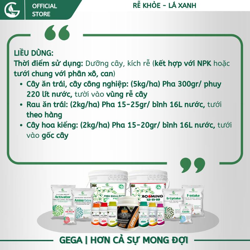 Product Introduction of Phân bón hữu cơ G-Uptake - Hỗ trợ rễ khỏe, lá xanh dày, phân bón kích rễ 1kg 8
