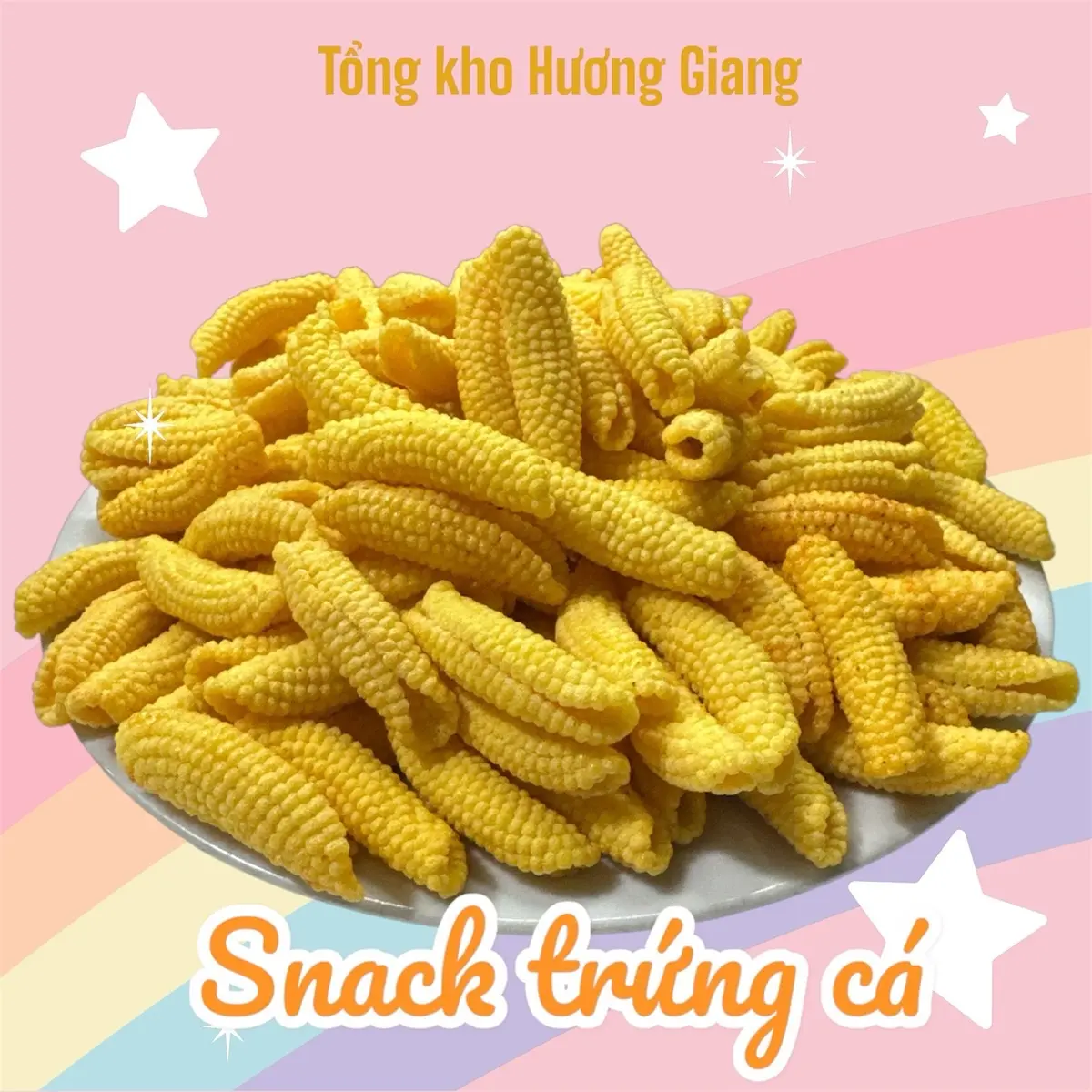 Snack trứng cá, ăn vặt, food