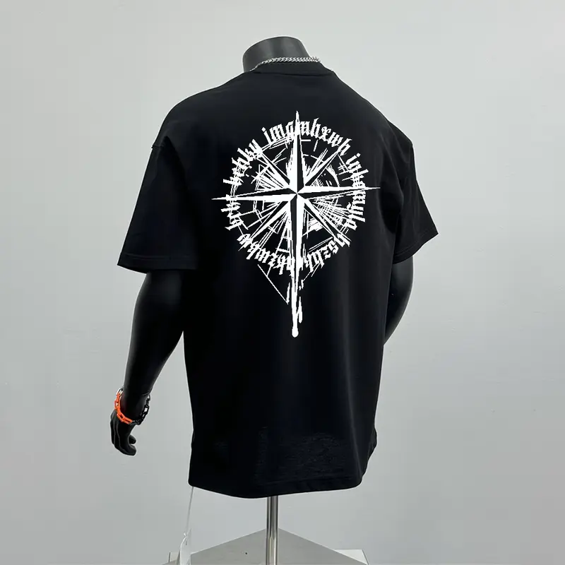 Áo Thun Ngoại Cỡ Thiết Kế Rộng Thùng Thình Cổ Điển Thường Ngày Chất Liệu 100% Cotton, Áo Cổ Thuyền Cho Nam Và Nữ, Unisex 2