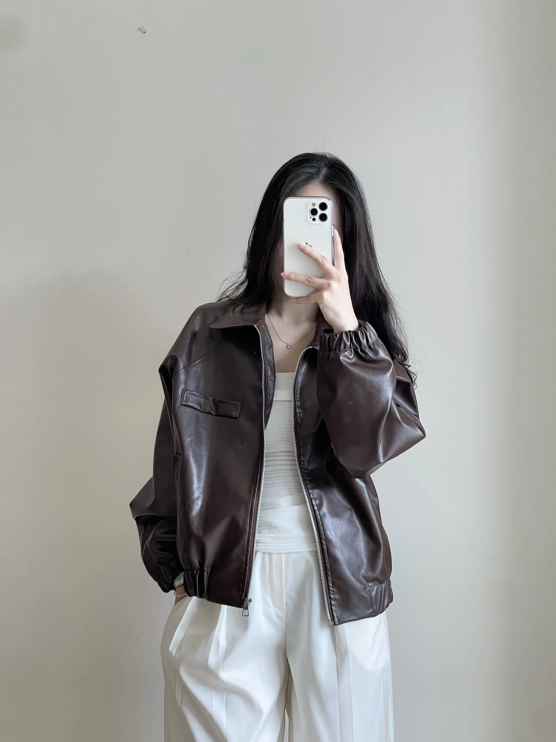 Áo Khoác Da Form Dáng Rộng Boxy 1 Lớp Miho House | BigBuy360 - bigbuy360.vn Áo Khoác Da Form Dáng Rộng Boxy 1 Lớp Miho House | BigBuy360 - bigbuy360.vn