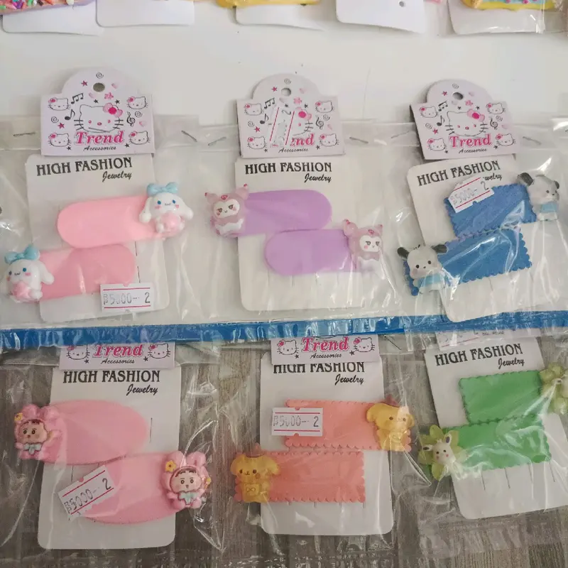 jepit rambut viral anak, jepit korea, jepitunik, souvenir, jepitanlucu grosir, hairclip, jepitanbisa buat jual lagi Penjepit Rambut Karakter Kartun Fashion 2