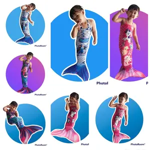 Kostum Mermaid Anak Putri Duyung Realpict Baju Renang Anak Ukuran S M L Tinggi 80 90 100 Cm Kostum Duyung Murah