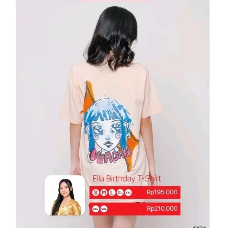 Kaos JKT48 Birthday T-Shirt Ella - Ivony 3